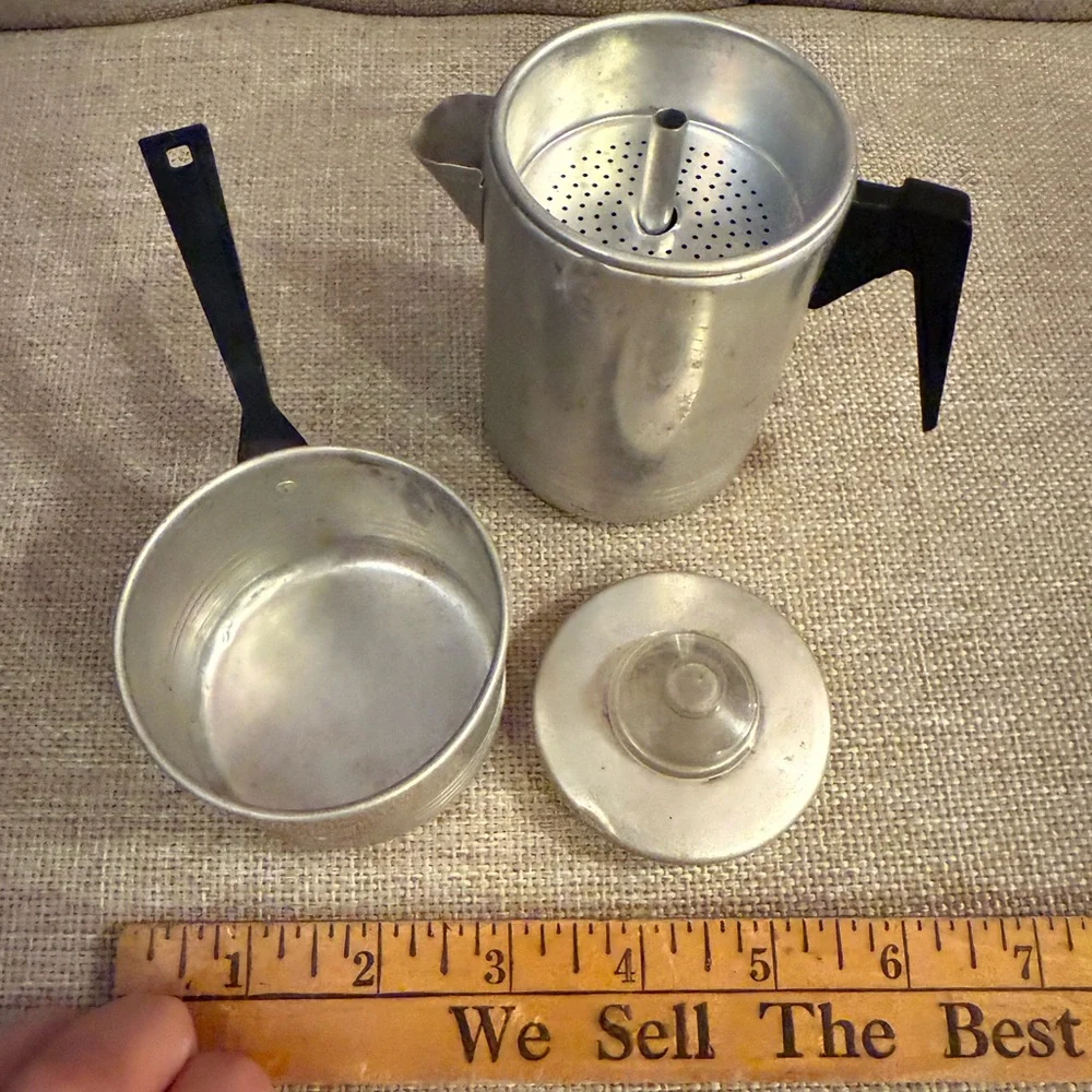 VTG Child’s Silver Coffee Pot and cooking Pot